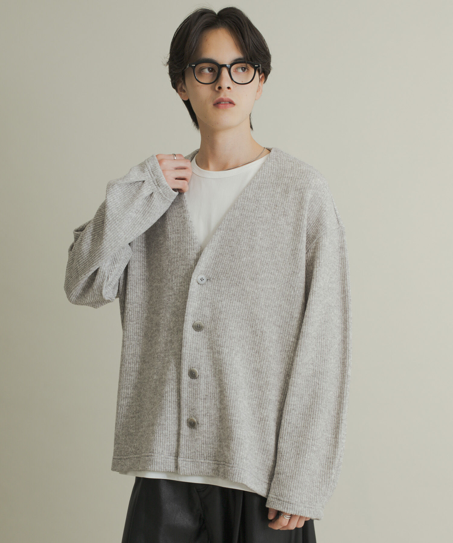 SENSE OF PLACE by URBAN RESEARCH「ウールタッチジャージカーディガン」|カーディガン|グレー