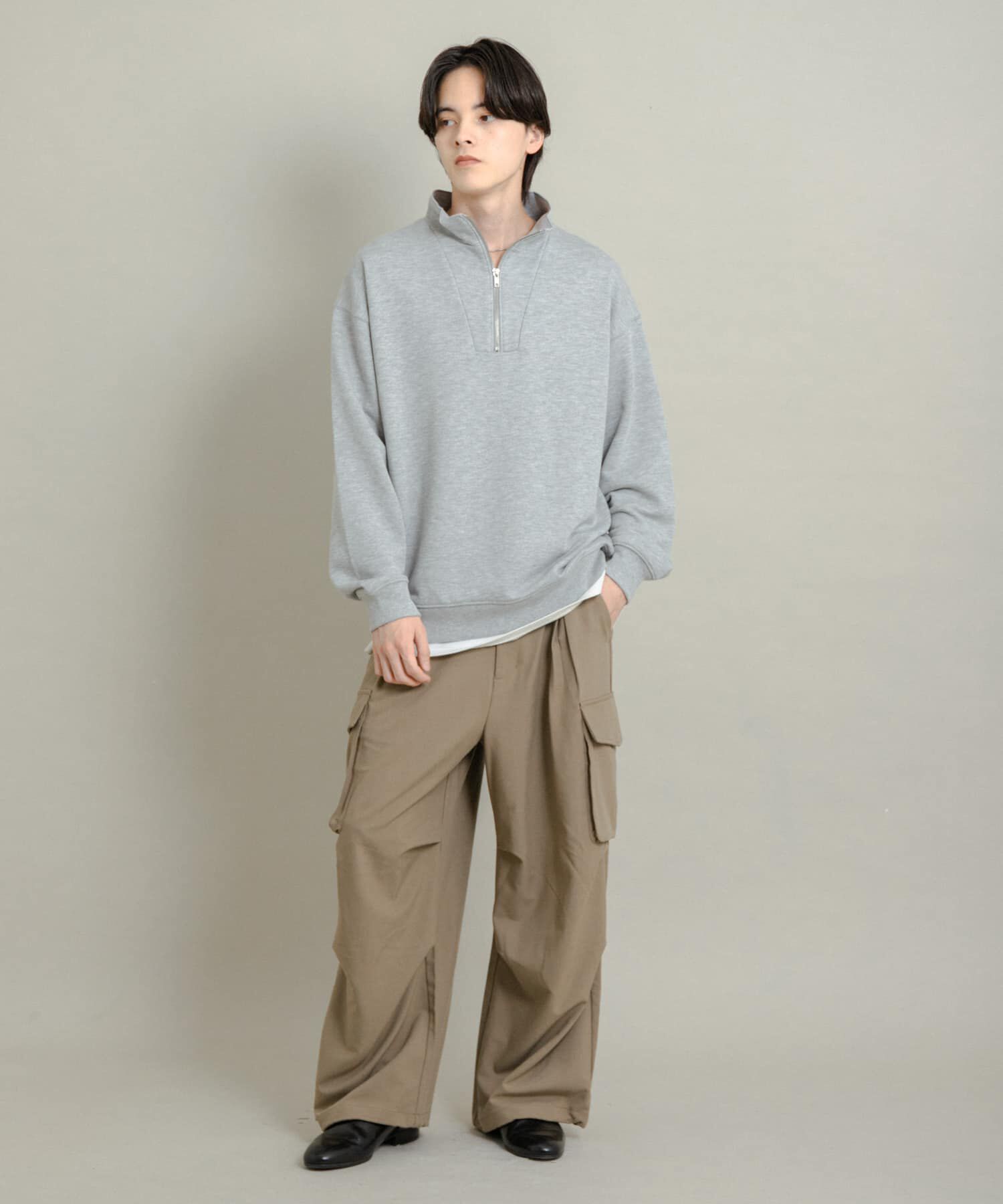 SENSE OF PLACE by URBAN RESEARCH「『一部WEB限定カラー』ハーフジップロングスリーブスウェット」|スウェット・ジャージ|