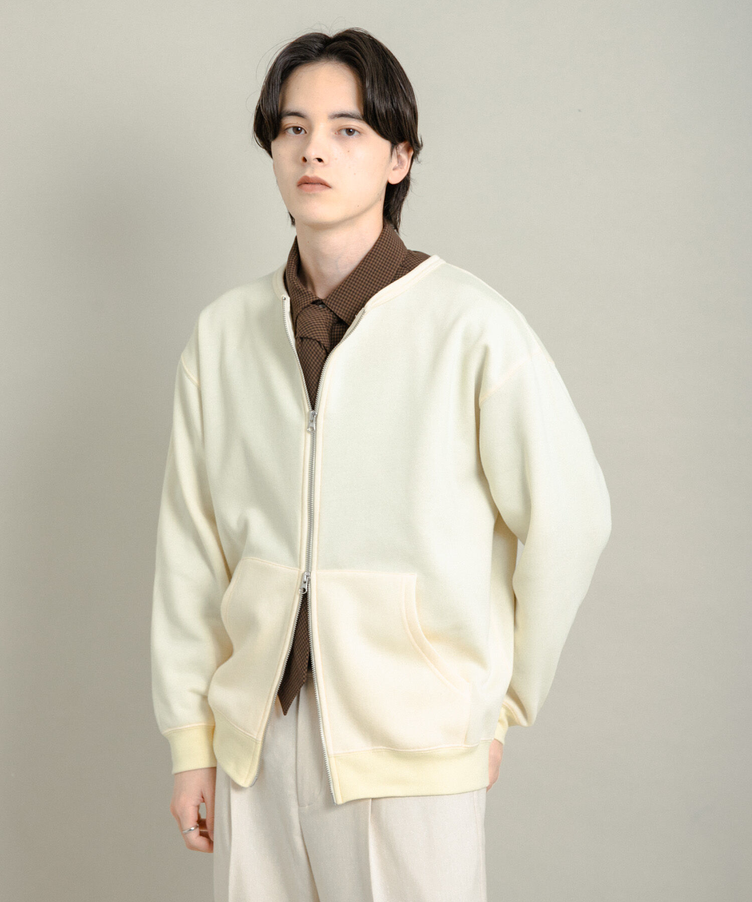 SENSE OF PLACE by URBAN RESEARCH「ウラキモウクルーネックジップスウェット」|スウェット・ジャージ|