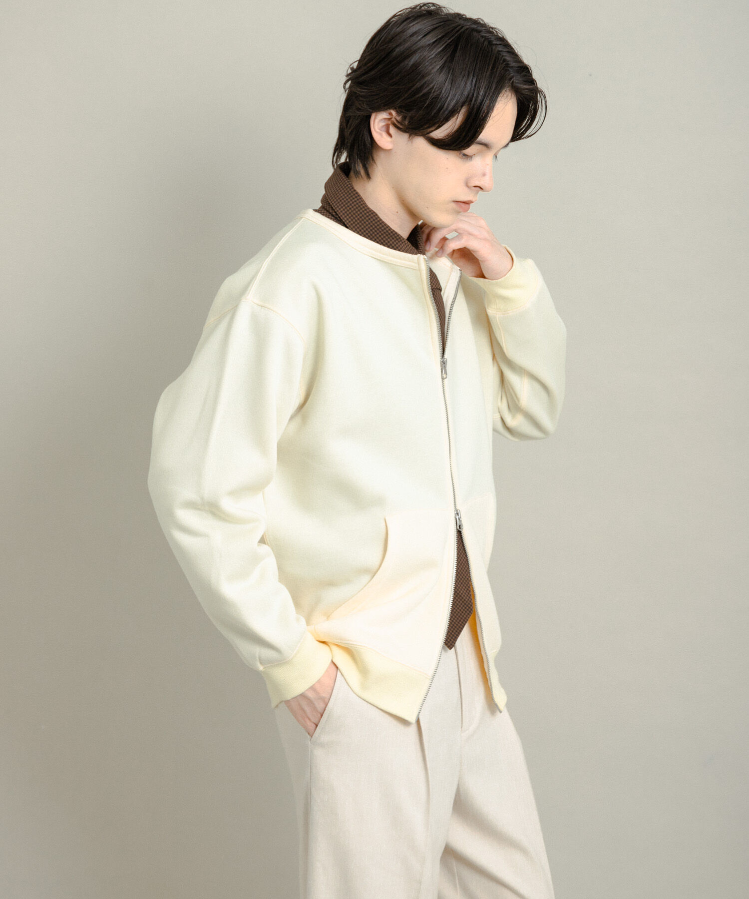 SENSE OF PLACE by URBAN RESEARCH「ウラキモウクルーネックジップスウェット」|スウェット・ジャージ|