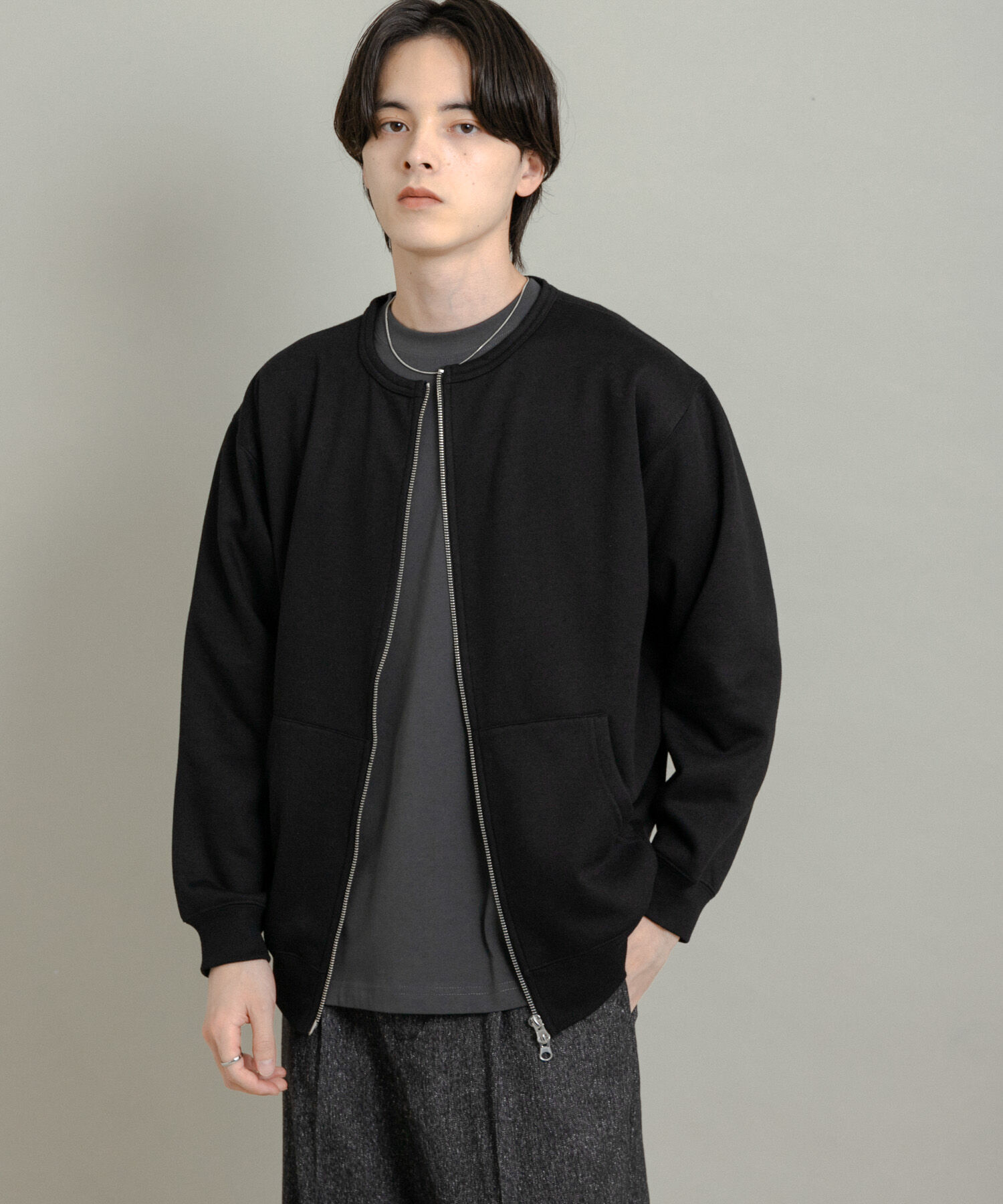 SENSE OF PLACE by URBAN RESEARCH「ウラキモウクルーネックジップスウェット」|スウェット・ジャージ|