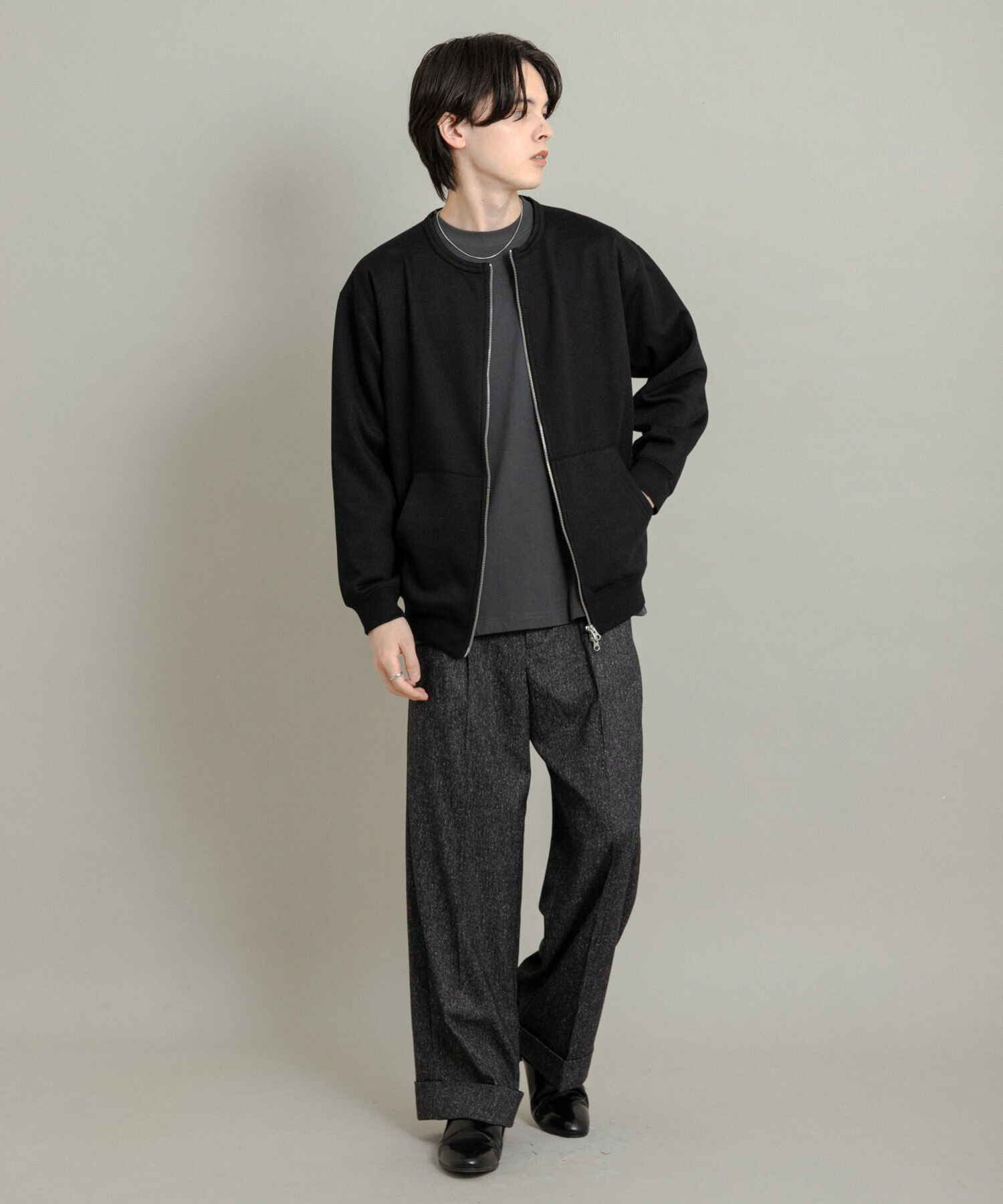 SENSE OF PLACE by URBAN RESEARCH「ウラキモウクルーネックジップスウェット」|スウェット・ジャージ|
