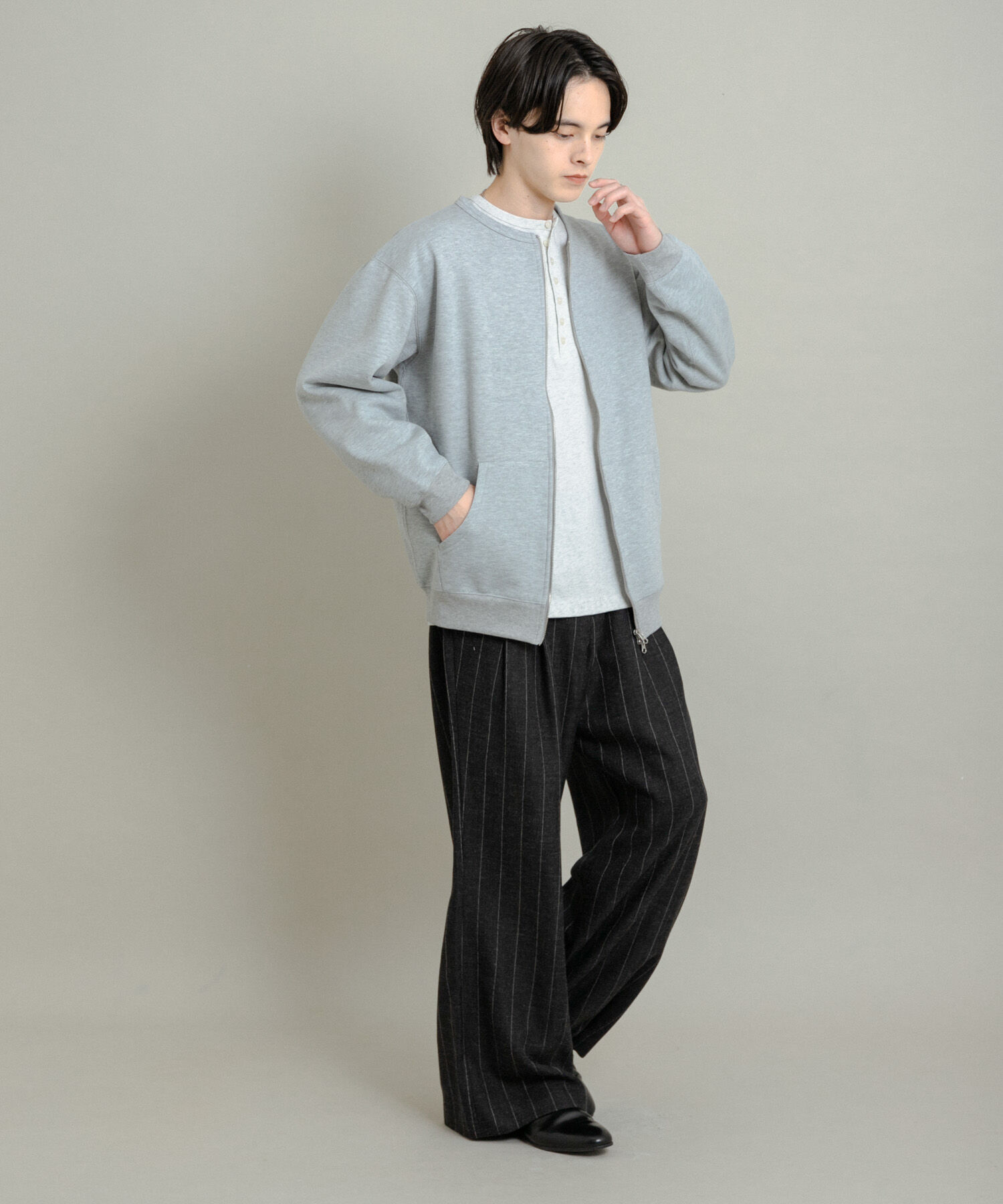 SENSE OF PLACE by URBAN RESEARCH「ウラキモウクルーネックジップスウェット」|スウェット・ジャージ|