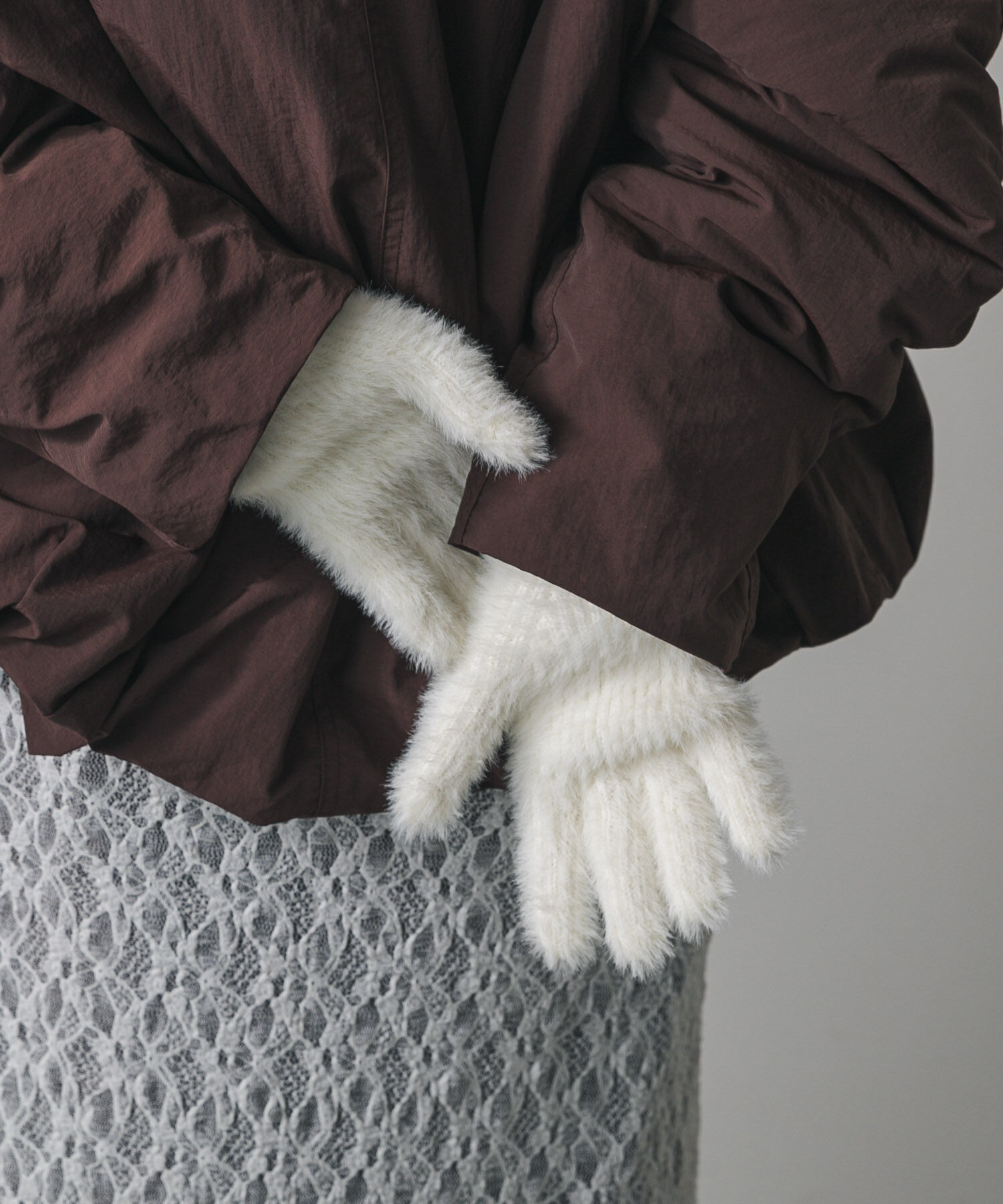 SENSE OF PLACE by URBAN RESEARCH「シャギーニットグローブ」|手袋|