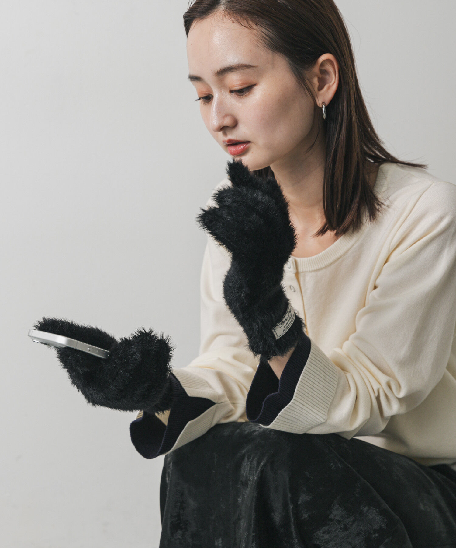 SENSE OF PLACE by URBAN RESEARCH「シャギーニットグローブ」|手袋|