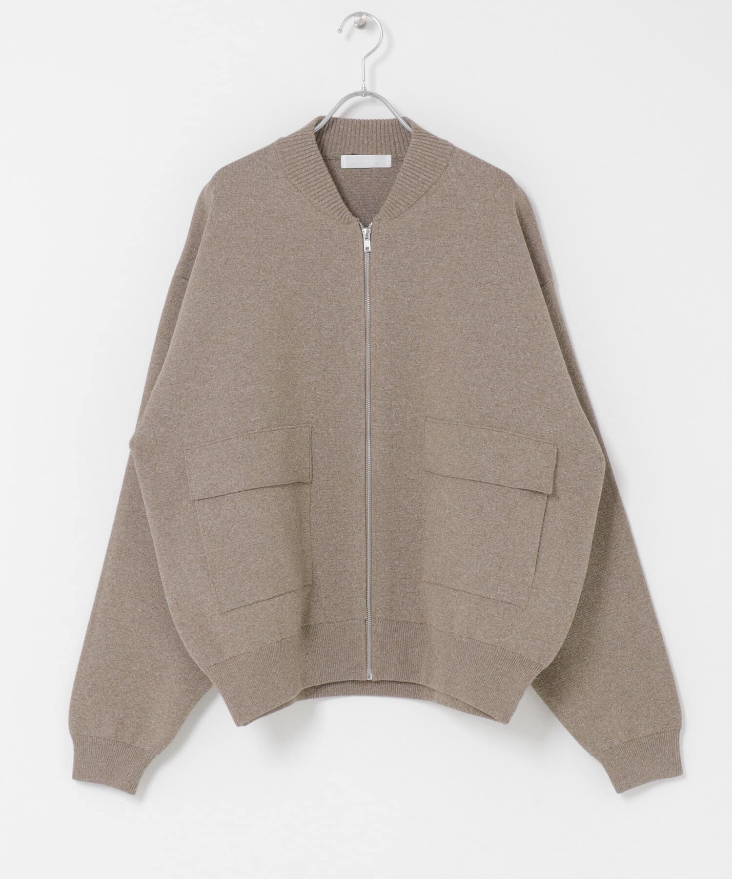 SENSE OF PLACE by URBAN RESEARCH「『洗濯可』ダブルポケットニットブルゾン」|ブルゾン・スタジャン|