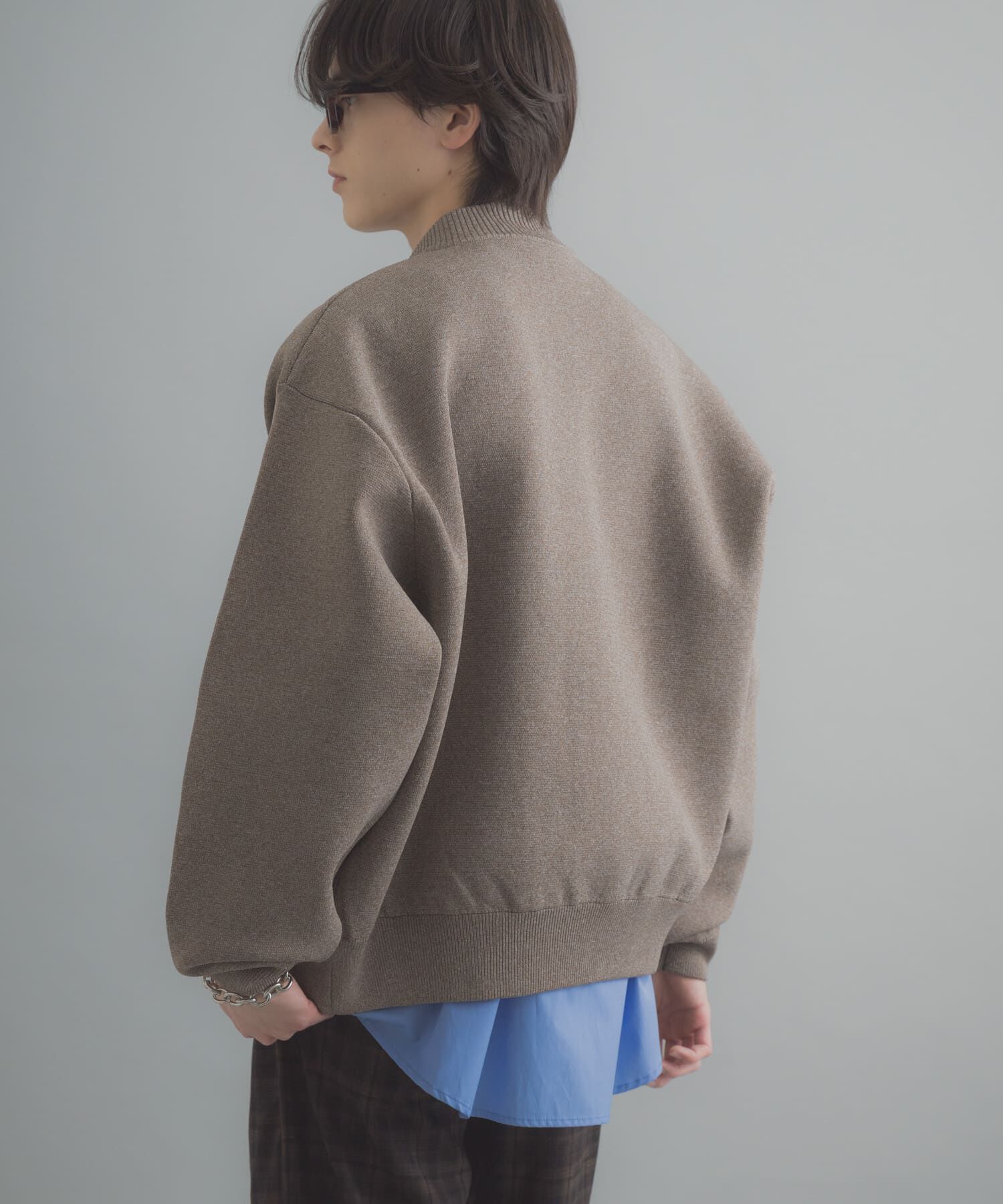 SENSE OF PLACE by URBAN RESEARCH「『洗濯可』ダブルポケットニットブルゾン」|ブルゾン・スタジャン|