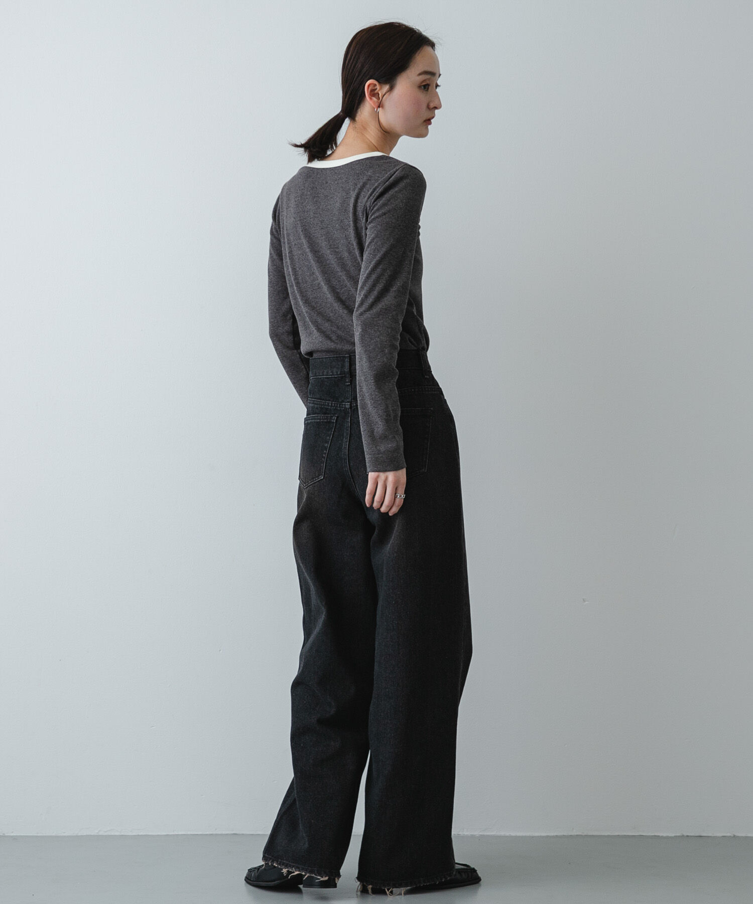 SENSE OF PLACE by URBAN RESEARCH「ラウンドネックリブTシャツ」|Tシャツ・カットソー|