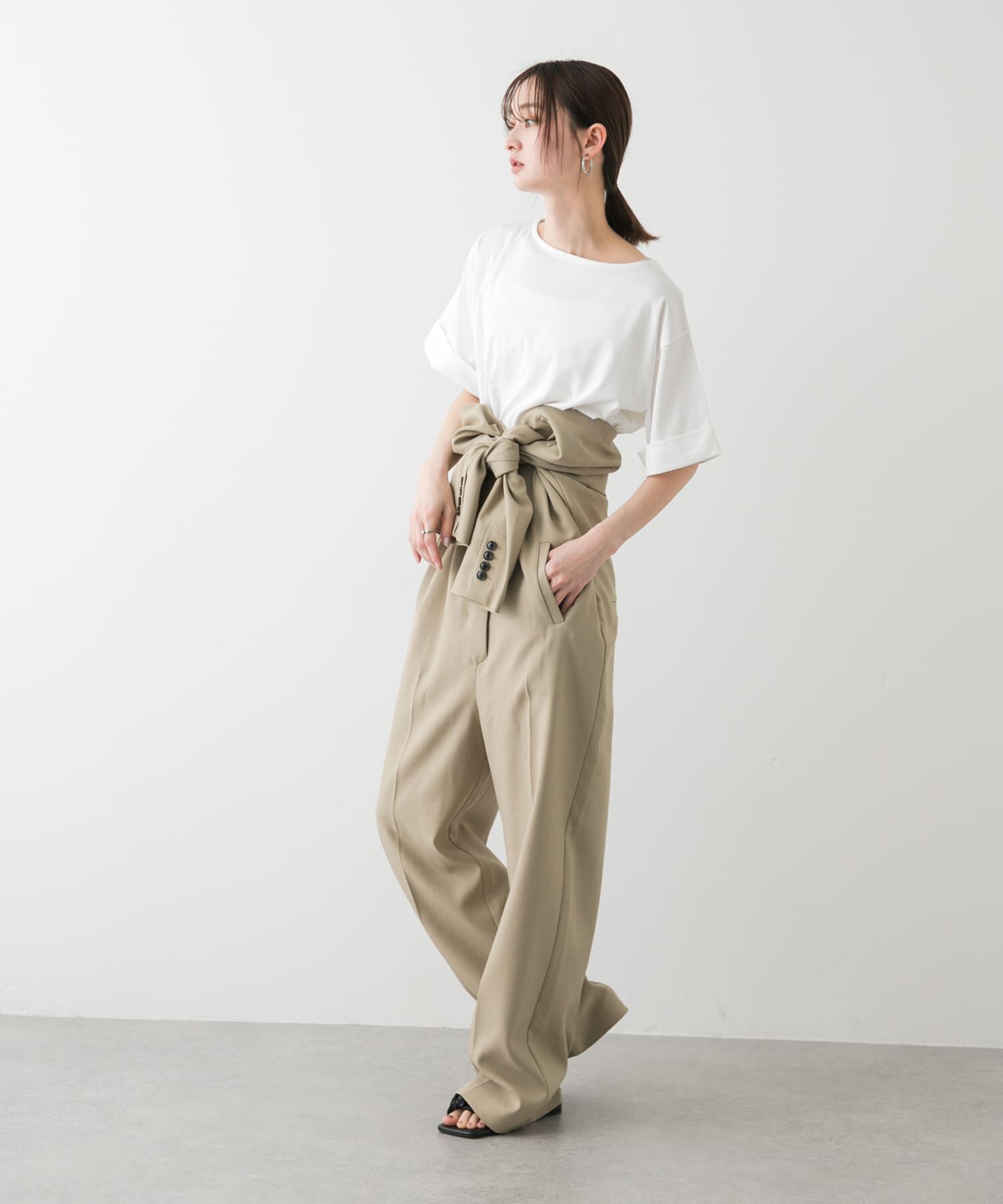 SENSE OF PLACE by URBAN RESEARCH「『UR TECH』ロールスリーブTシャツ(半袖)」|Tシャツ・カットソー|