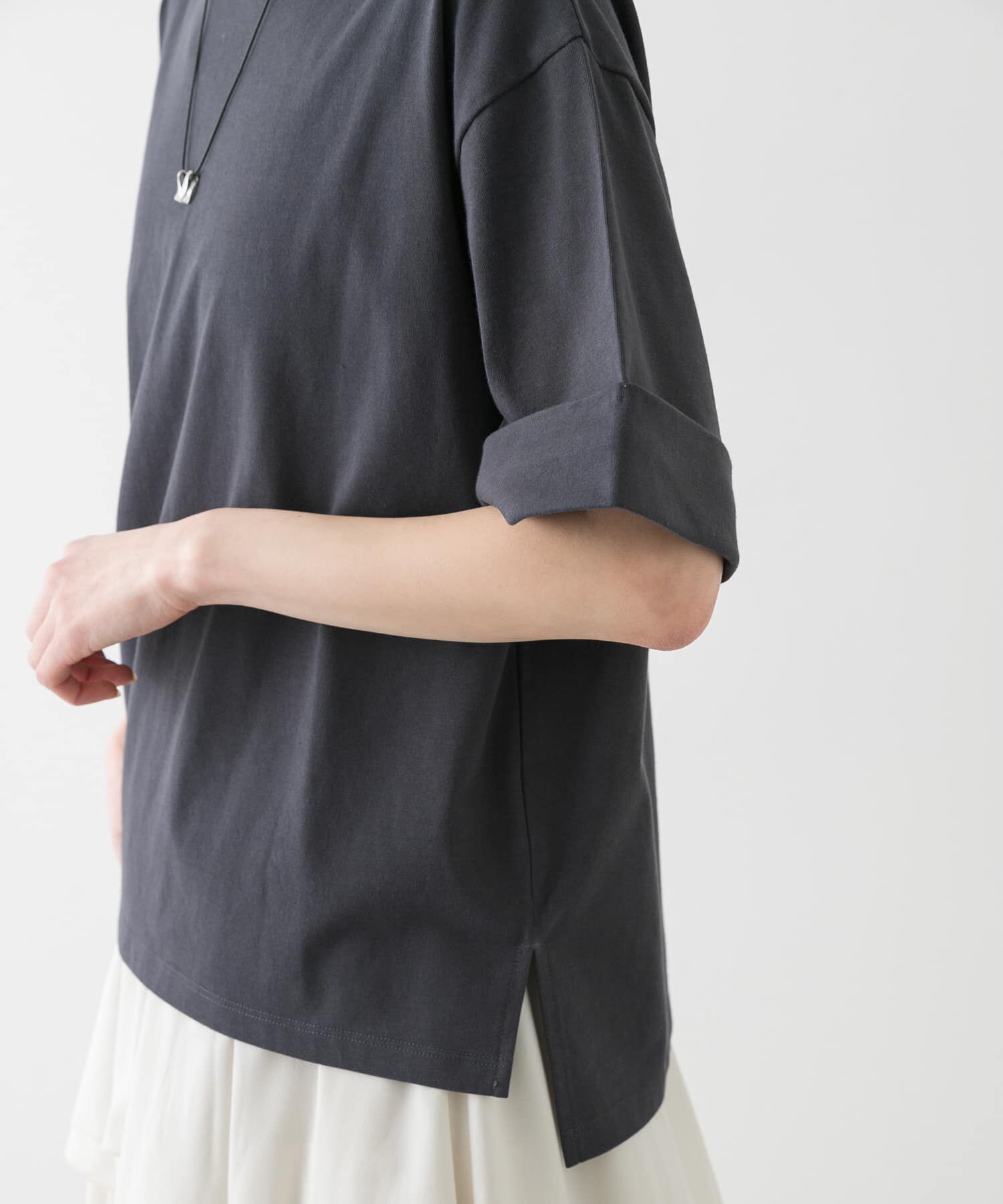 SENSE OF PLACE by URBAN RESEARCH「『UR TECH』ロールスリーブTシャツ(半袖)」|Tシャツ・カットソー|