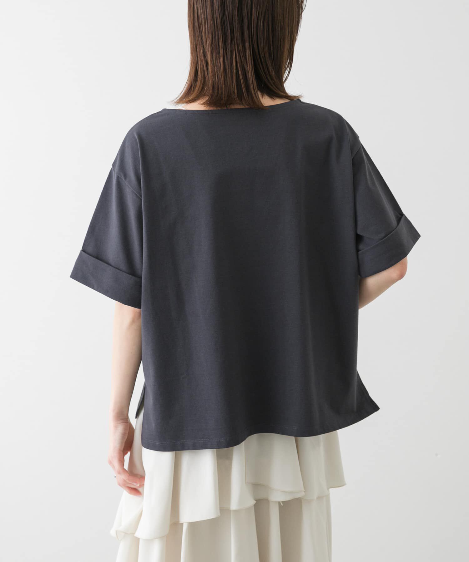 SENSE OF PLACE by URBAN RESEARCH「『UR TECH』ロールスリーブTシャツ(半袖)」|Tシャツ・カットソー|