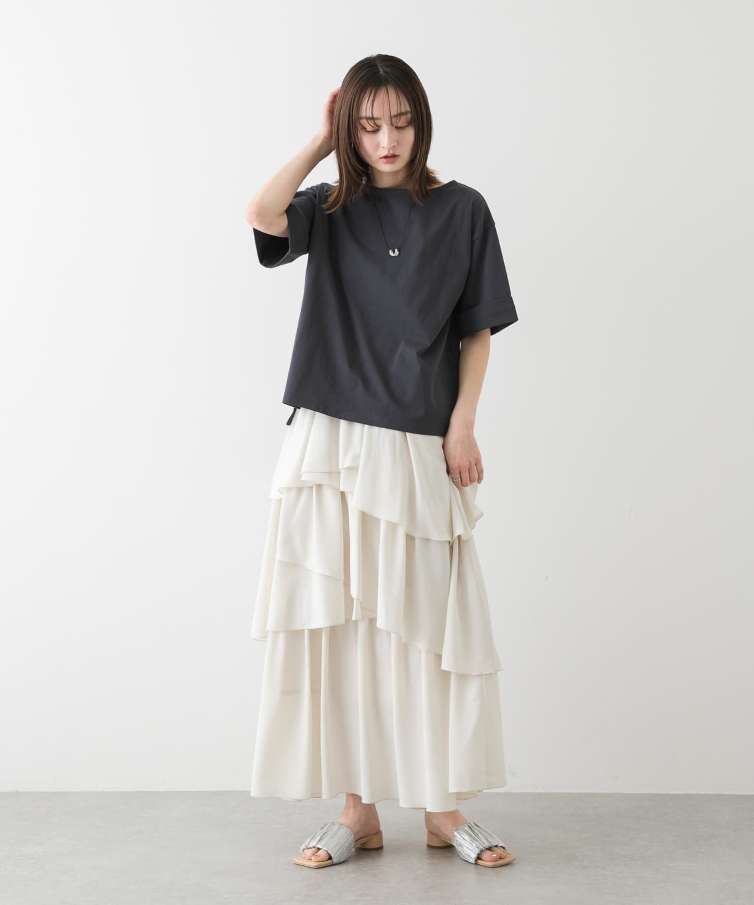 SENSE OF PLACE by URBAN RESEARCH「『UR TECH』ロールスリーブTシャツ(半袖)」|Tシャツ・カットソー|