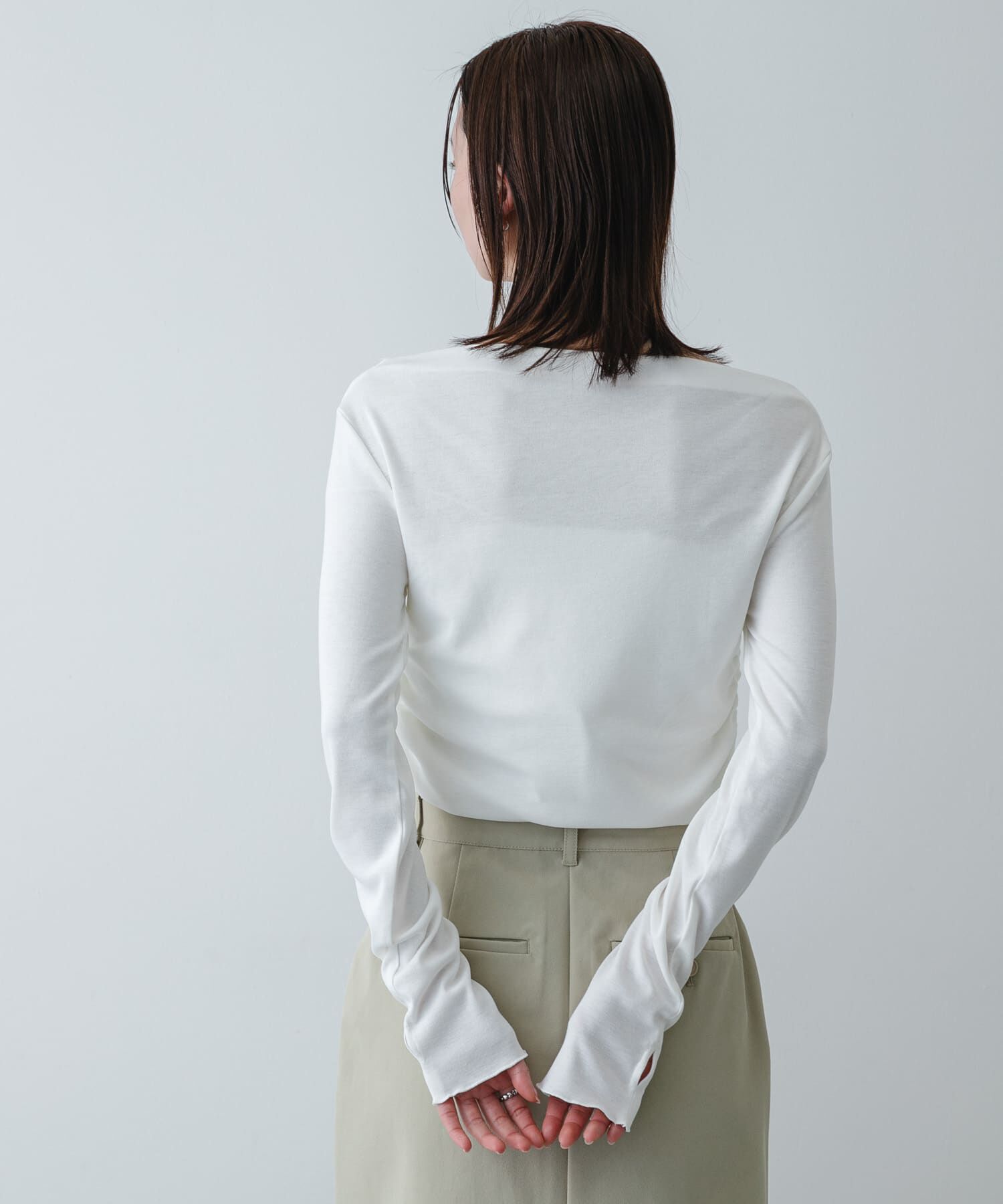 SENSE OF PLACE by URBAN RESEARCH「シアードレープリブトップ」|Tシャツ・カットソー|