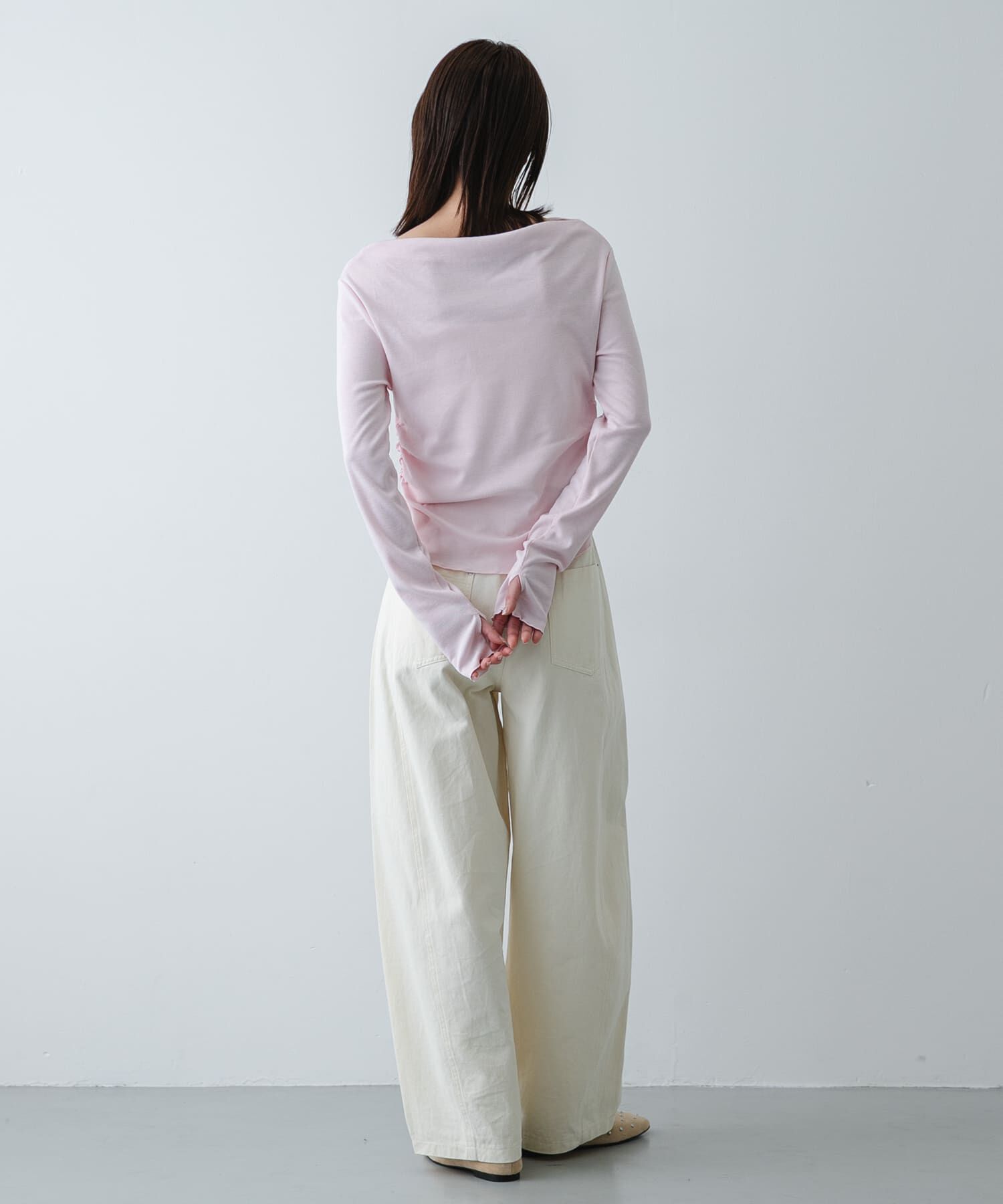 SENSE OF PLACE by URBAN RESEARCH「シアードレープリブトップ」|Tシャツ・カットソー|