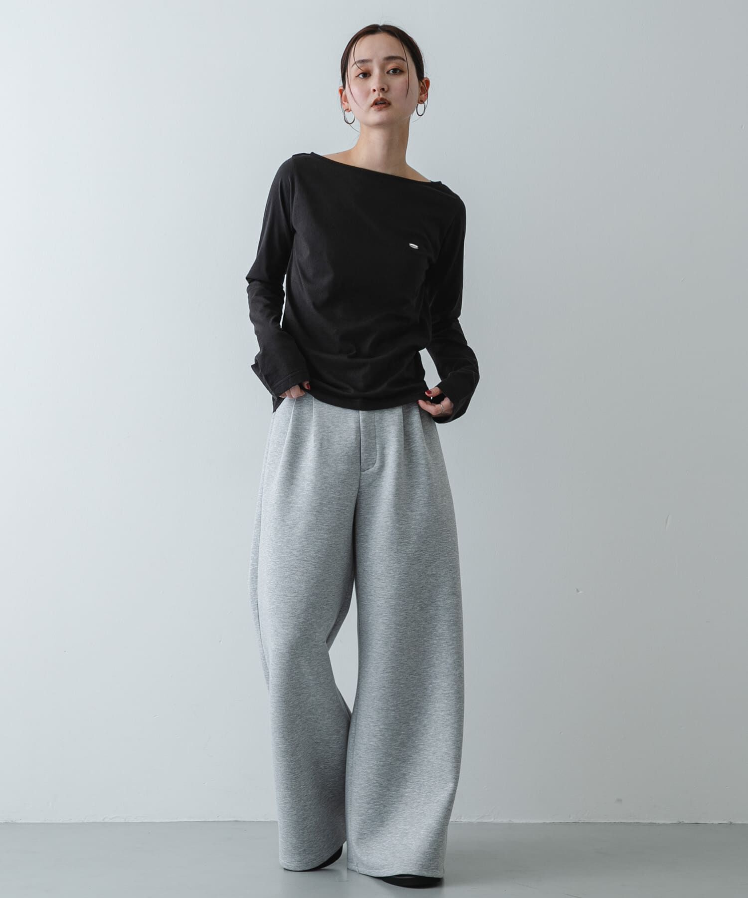 SENSE OF PLACE by URBAN RESEARCH「ストレートボートネックシアーTシャツ」|Tシャツ・カットソー|