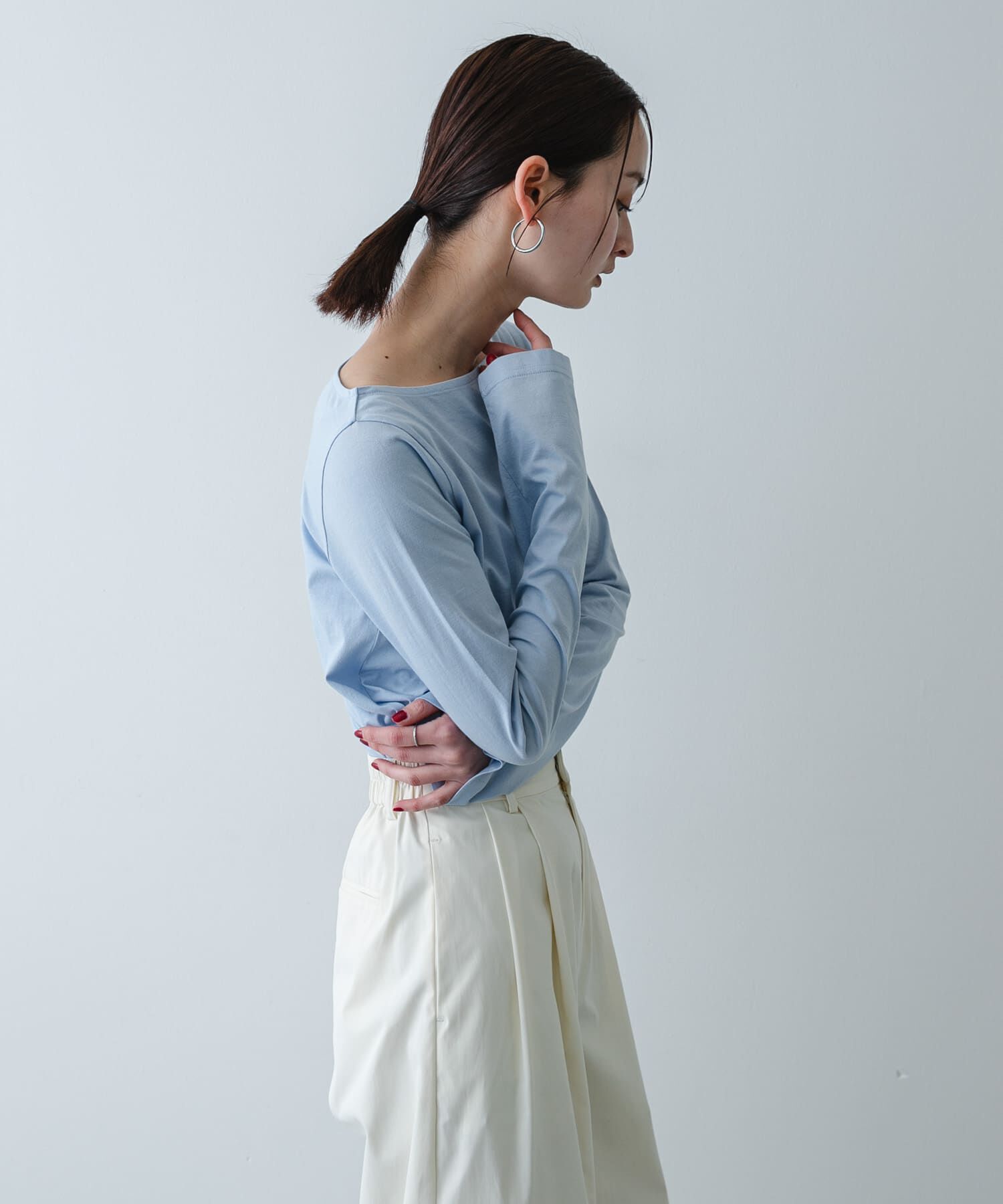 SENSE OF PLACE by URBAN RESEARCH「ストレートボートネックシアーTシャツ」|Tシャツ・カットソー|