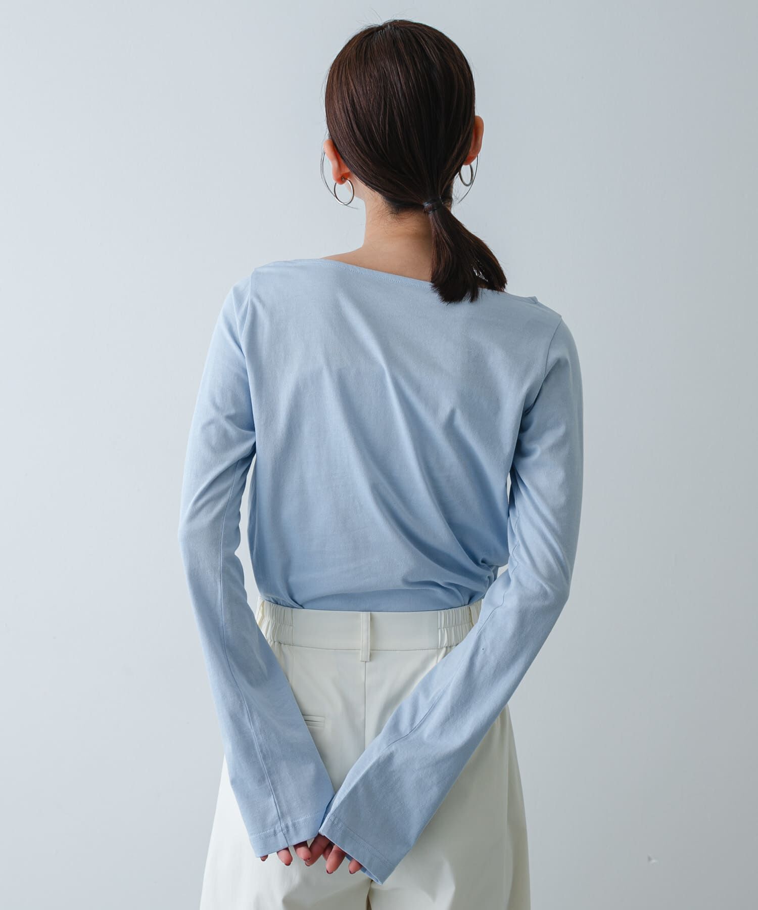 SENSE OF PLACE by URBAN RESEARCH「ストレートボートネックシアーTシャツ」|Tシャツ・カットソー|