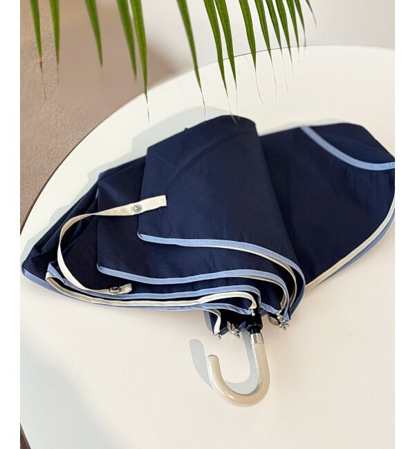 le.coeur blanc「バイカラーパイピングミニコンパクト折りたたみ傘」|傘|