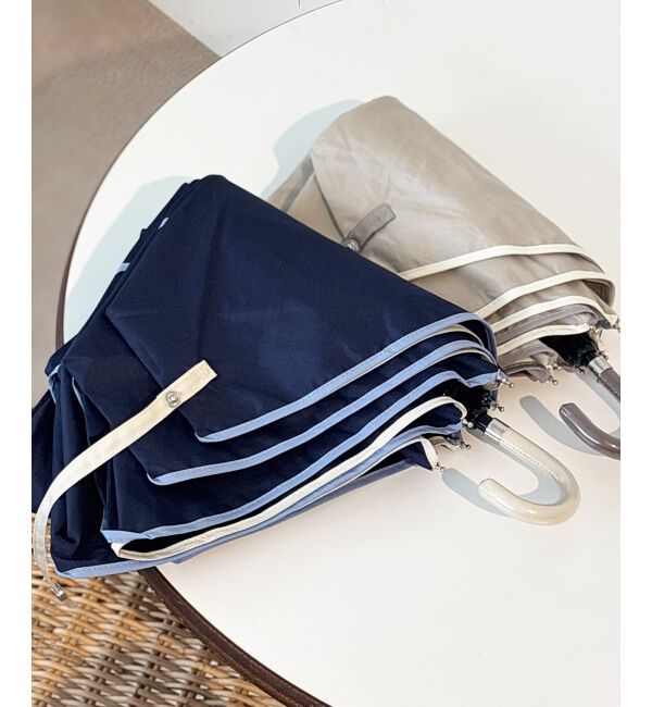 le.coeur blanc「バイカラーパイピングミニコンパクト折りたたみ傘」|傘|