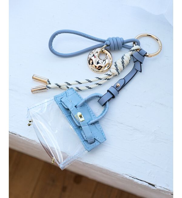  「ミニバッグキーチャーム」|チャーム・キーホルダー|Ｌ／ブルー