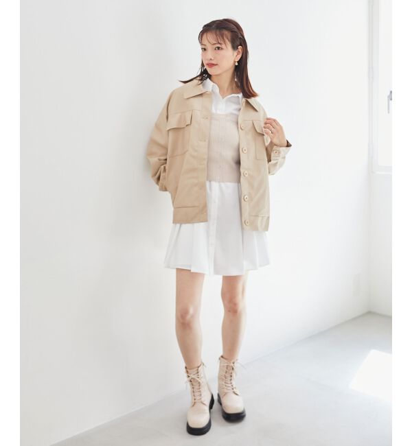 MAJESTICLEGON「フェイクレザーオーバーブルゾン」|ブルゾン・スタジャン|