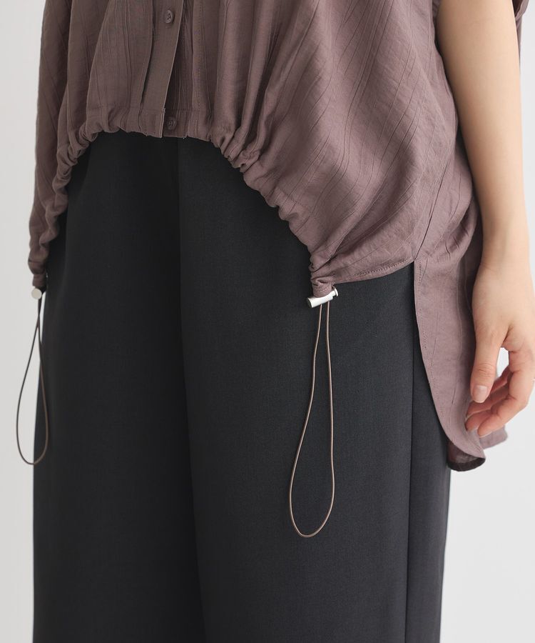 earth music&ecology「裾ドロストフレンチスリーブシャツ」|シャツ・ブラウス|