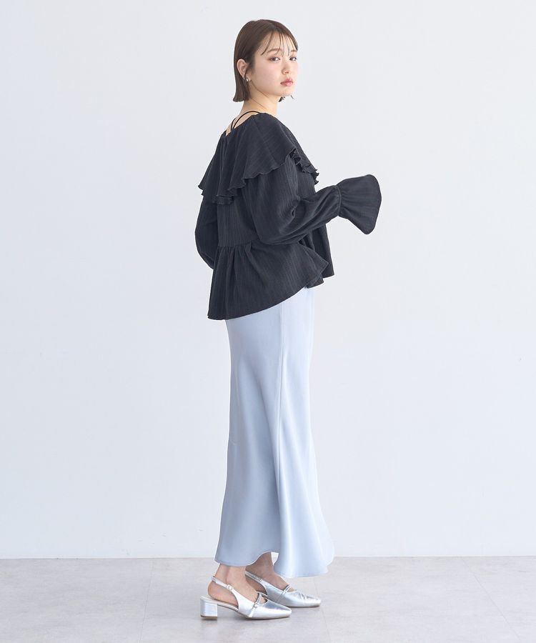 earth music&ecology「ラッフルカラーカットブラウス」|シャツ・ブラウス|