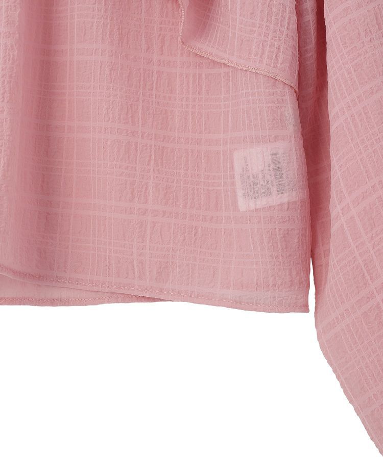 earth music&ecology「シアーチェック2wayオフショルブラウス」|シャツ・ブラウス|