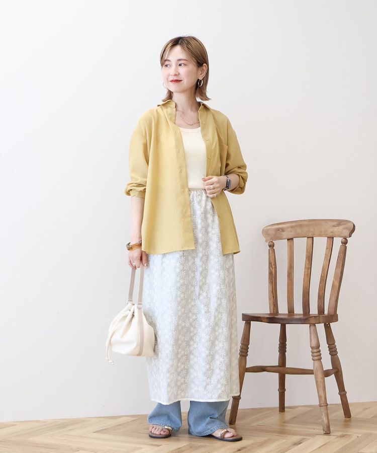 AMERICAN HOLIC「シアーボイルオーバーシルエットシャツ」|シャツ・ブラウス|