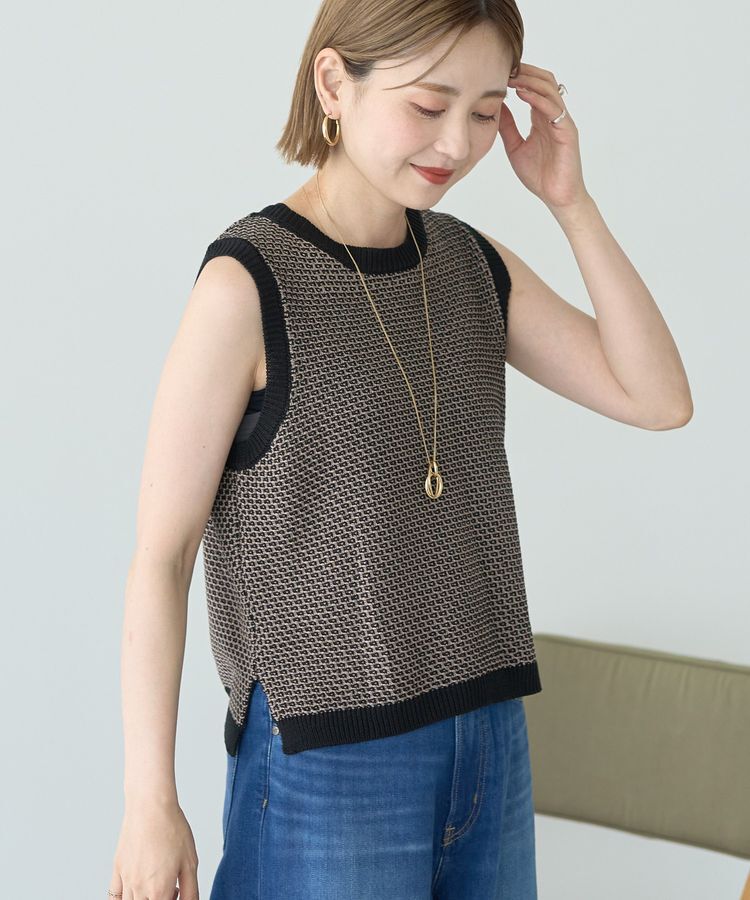 AMERICAN HOLIC「ジャガードニットベスト」|ベスト・ジレ|