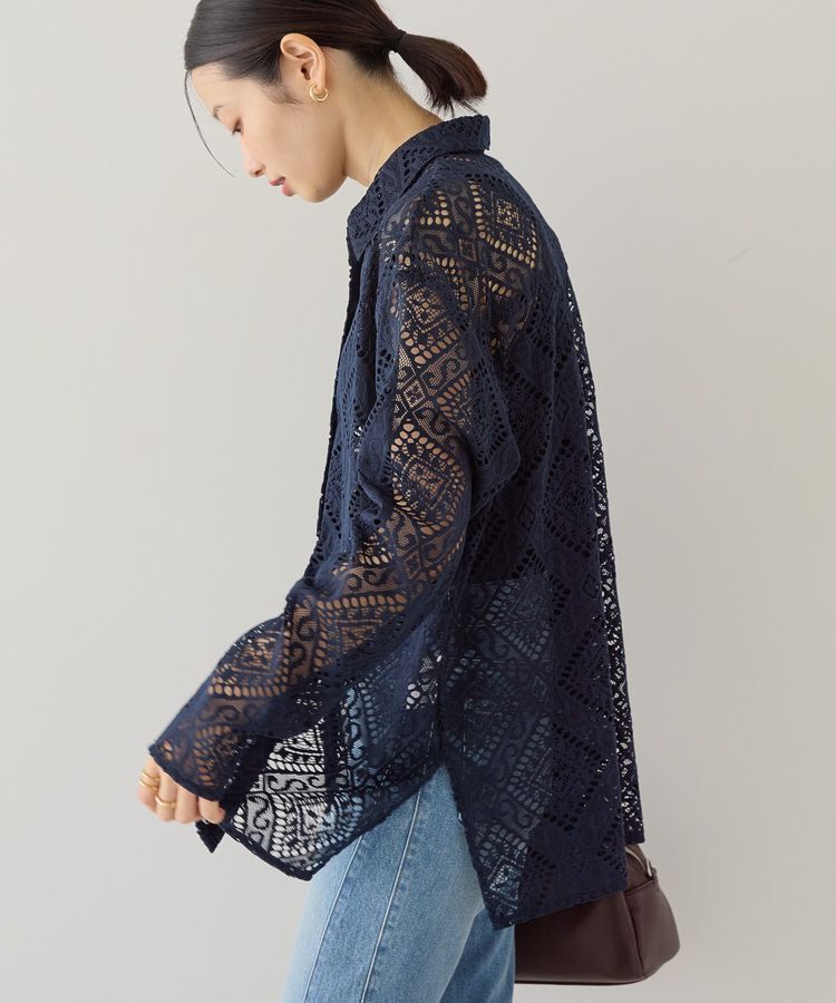 AMERICAN HOLIC「レース長袖シャツ」|シャツ・ブラウス|