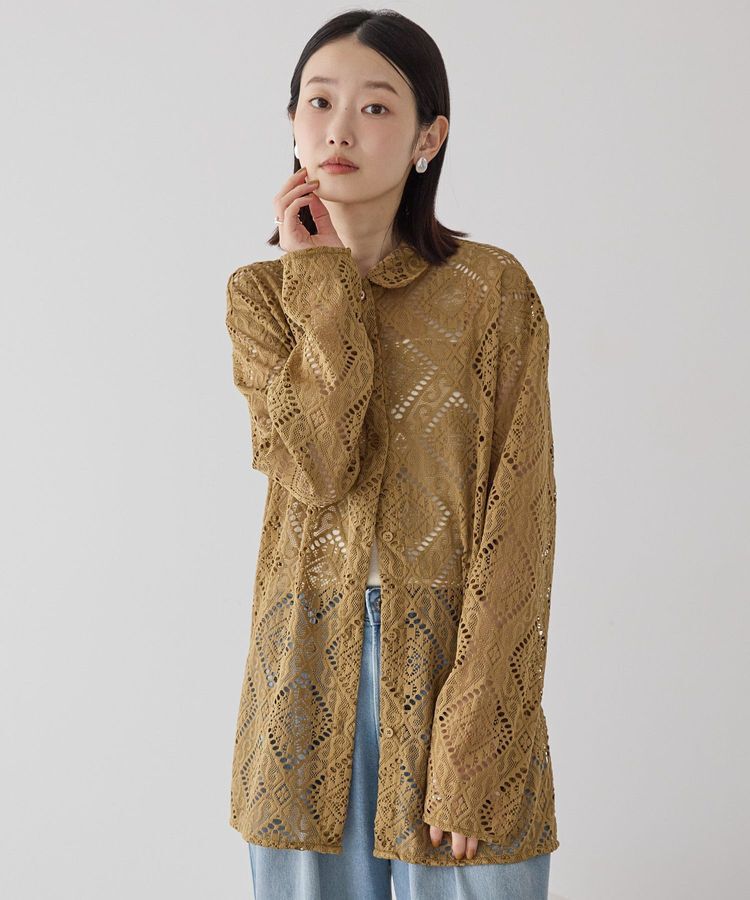 AMERICAN HOLIC「レース長袖シャツ」|シャツ・ブラウス|