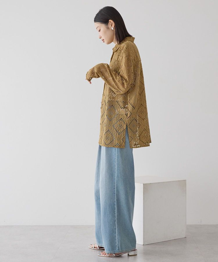 AMERICAN HOLIC「レース長袖シャツ」|シャツ・ブラウス|