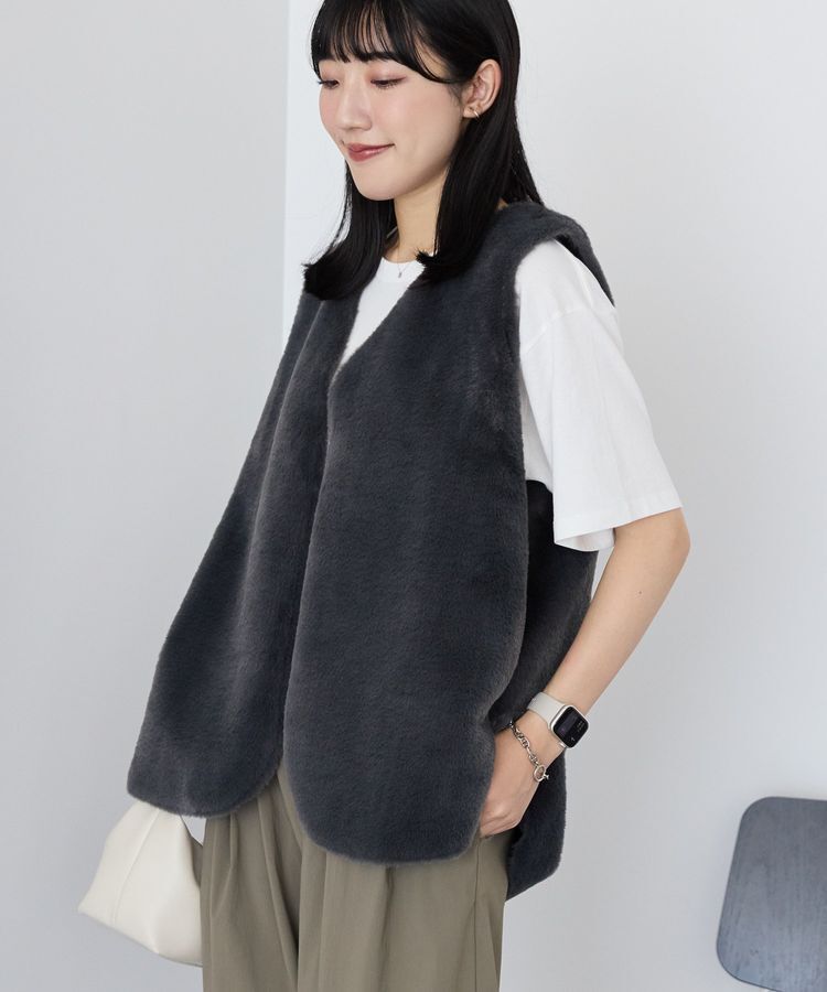 AMERICAN HOLIC「【選べる丈】ファーベスト」|ベスト・ジレ|