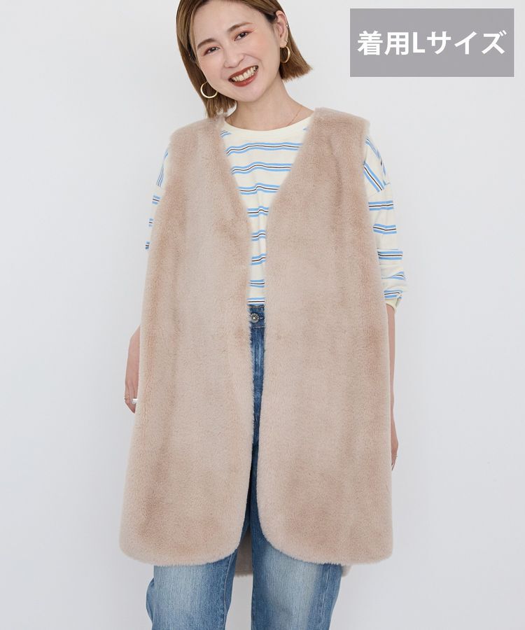 AMERICAN HOLIC「【選べる丈】ファーベスト」|ベスト・ジレ|