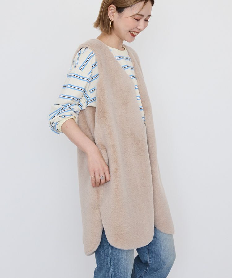 AMERICAN HOLIC「【選べる丈】ファーベスト」|ベスト・ジレ|