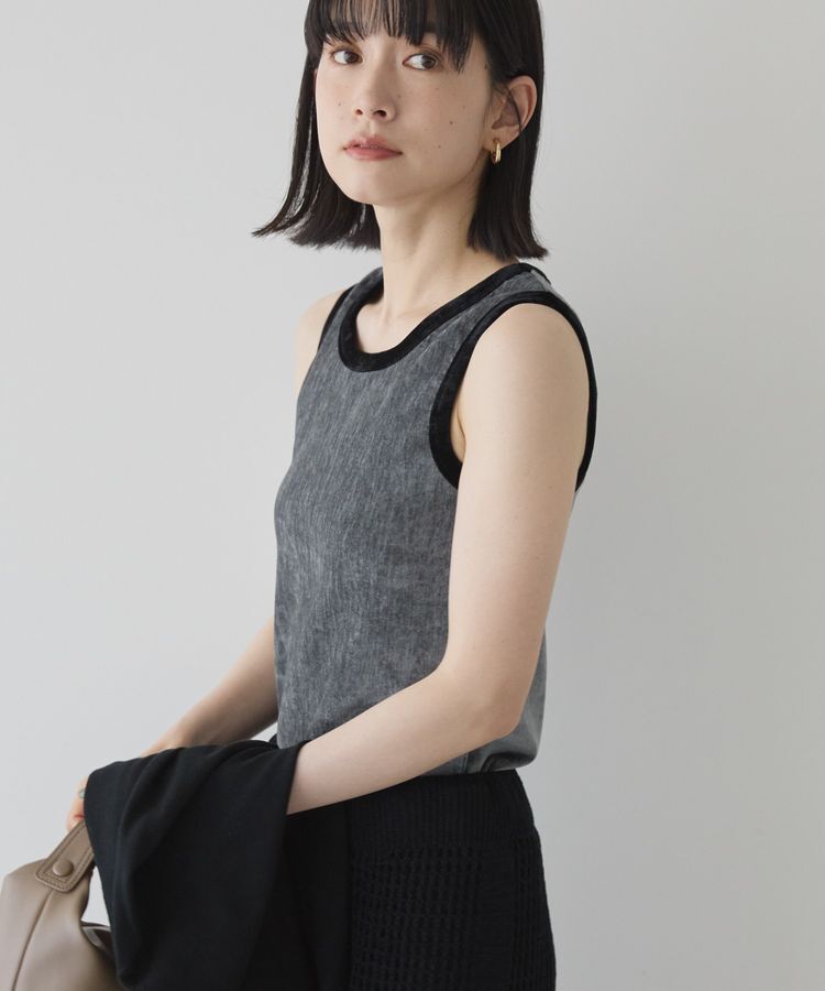 AMERICAN HOLIC「配色ベロアタンクトップ」|インナー|