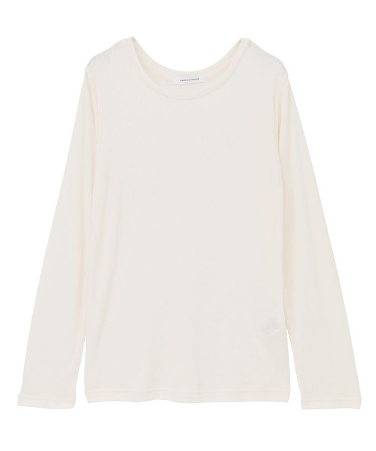 AMERICAN HOLIC「シアーリブプルオーバー」|Tシャツ・カットソー|