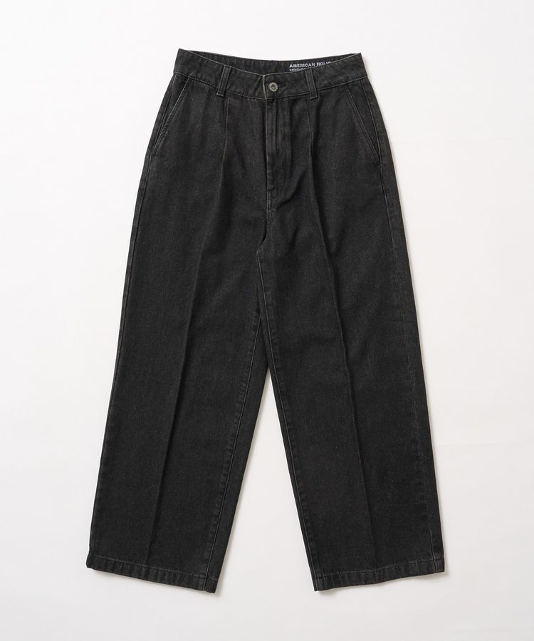 AMERICAN HOLIC「タックワイドデニム」|デニム|