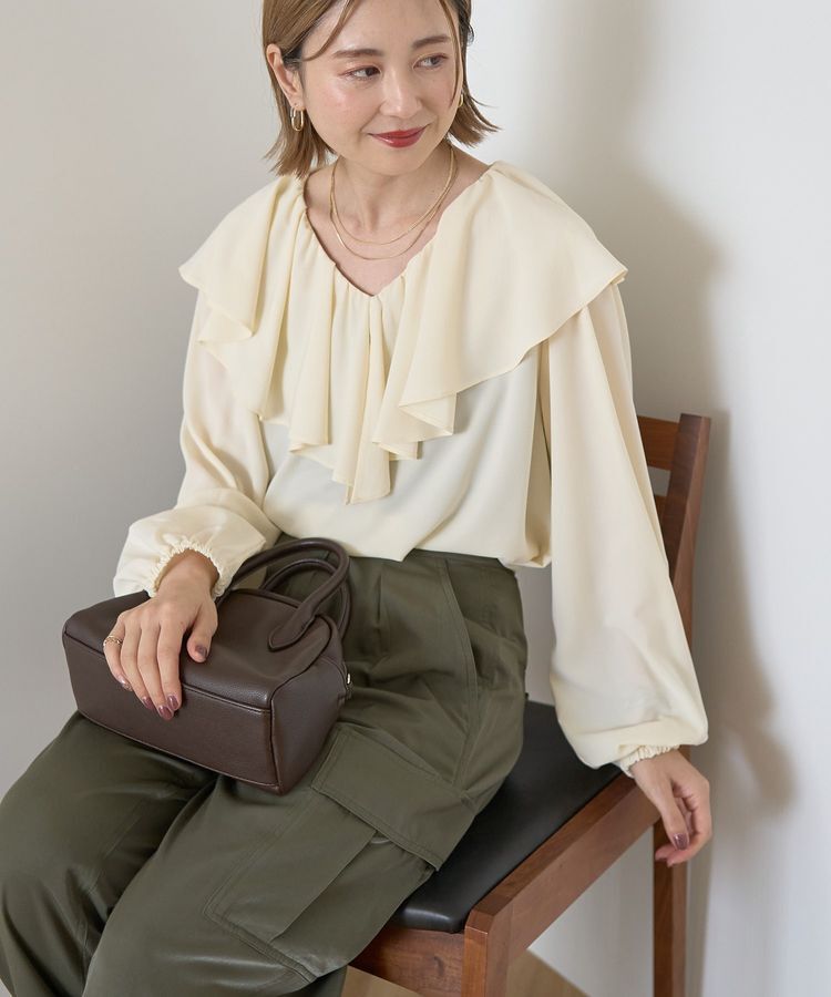 AMERICAN HOLIC「フリルカラーブラウス」|シャツ・ブラウス|