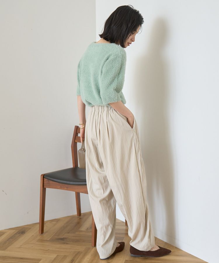 AMERICAN HOLIC「フェザー半袖ニットプルオーバー」|ニット・セーター|