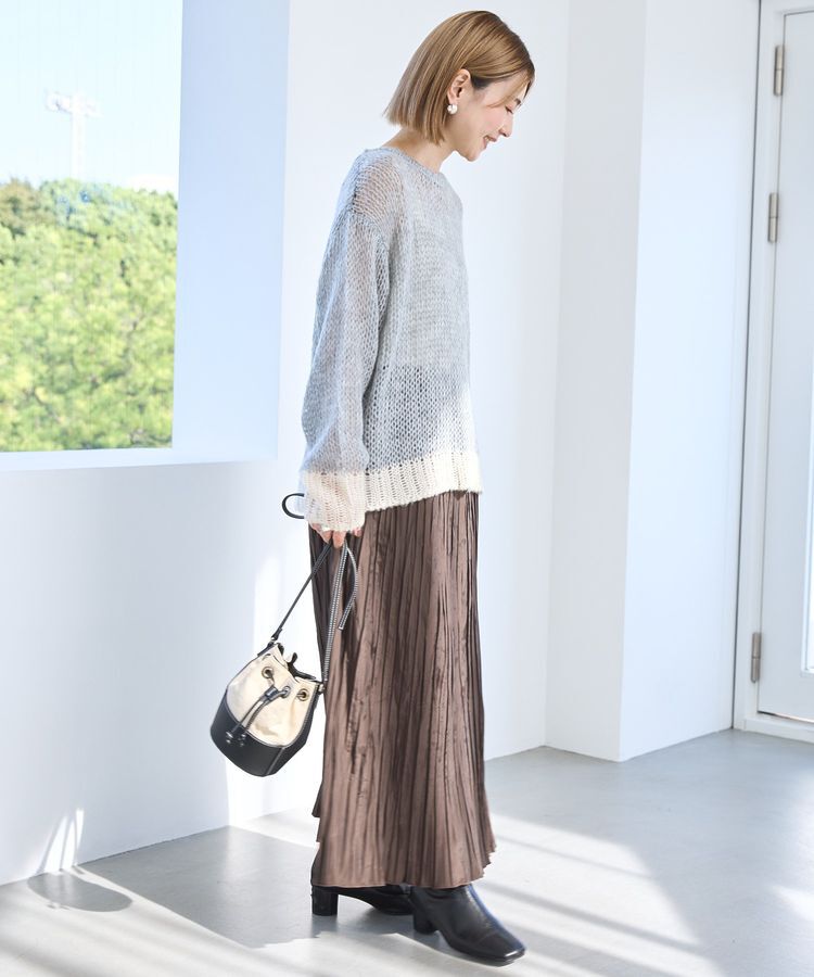 AMERICAN HOLIC「モヘアライク配色ニットプルオーバー」|ニット・セーター|