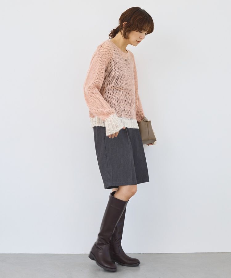 AMERICAN HOLIC「モヘアライク配色ニットプルオーバー」|ニット・セーター|