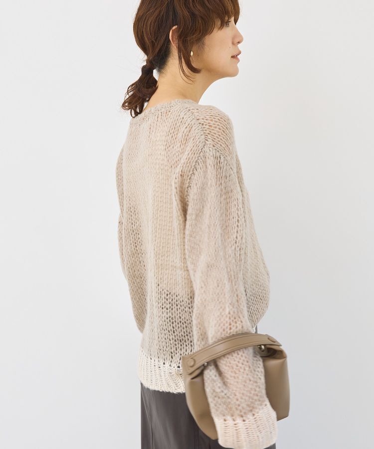 AMERICAN HOLIC「モヘアライク配色ニットプルオーバー」|ニット・セーター|