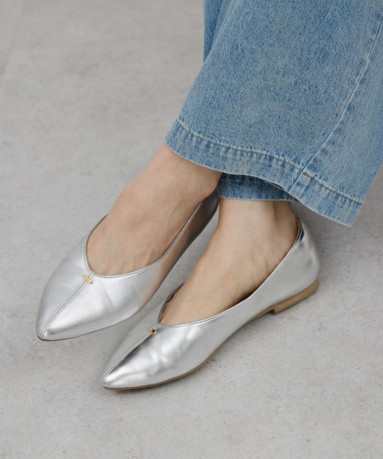 AMERICAN HOLIC「【整履き】フラットパンプス」|パンプス|Silver