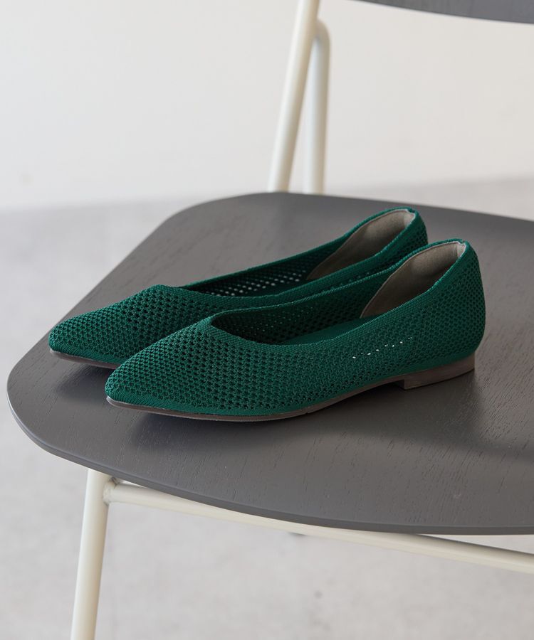 AMERICAN HOLIC「【整履き】メッシュニットフラットパンプス」|パンプス|