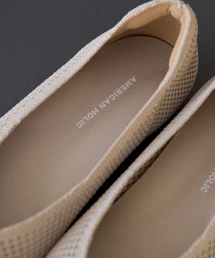 AMERICAN HOLIC「【整履き】メッシュニットフラットパンプス」|パンプス|