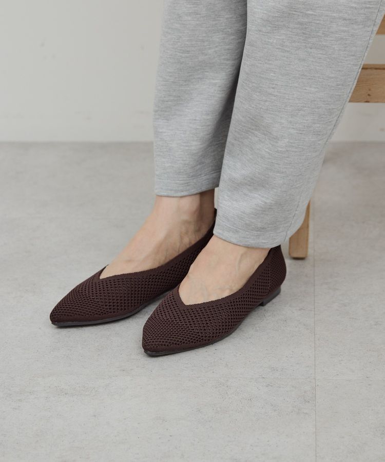 AMERICAN HOLIC「【整履き】メッシュニットフラットパンプス」|パンプス|