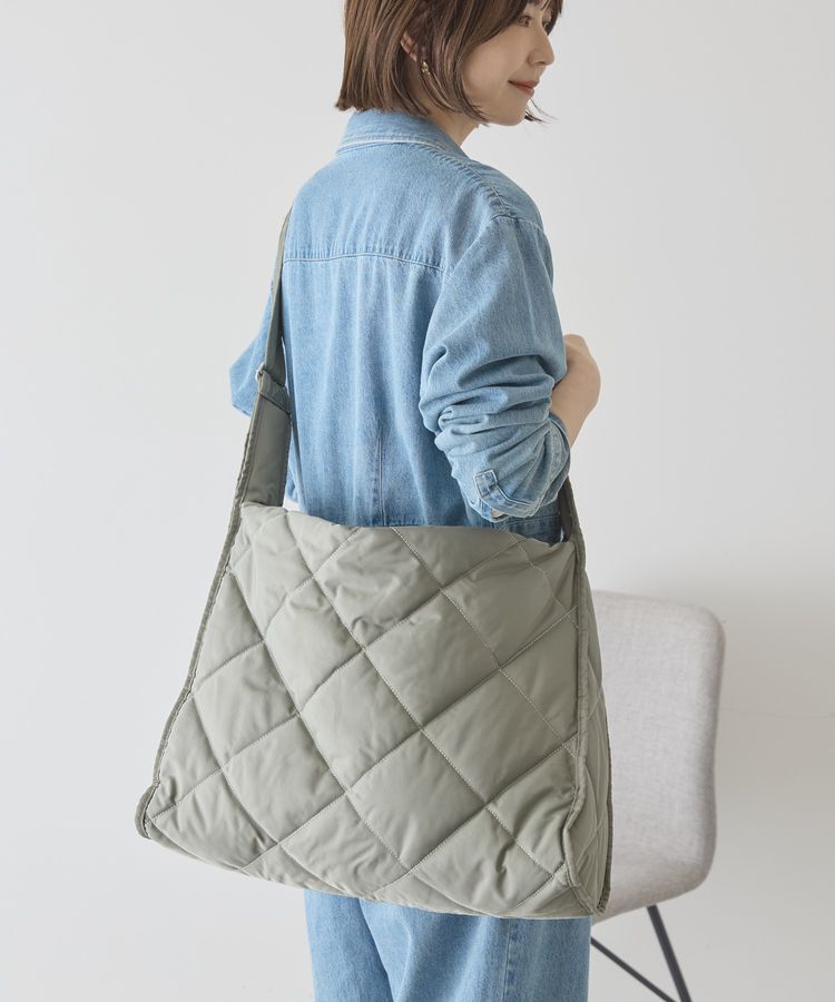 AMERICAN HOLIC「キルティングワンハンドルバッグ」|ショルダー・メッセンジャー|Khaki