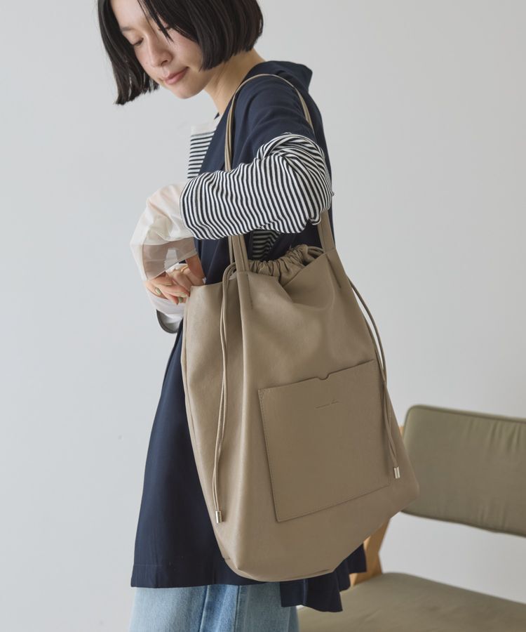 AMERICAN HOLIC「ポケットA4トートバッグ」|トートバッグ|Mocha